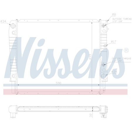 Nissen Radiator, 65542A 65542A
